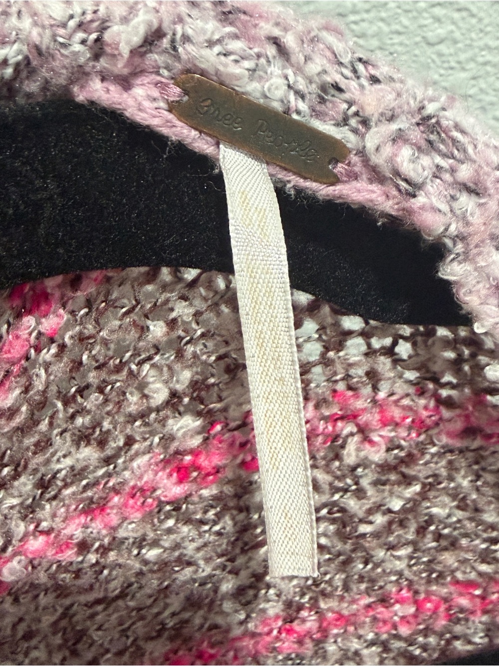 Free People Textured Floral Cardigan in Pink, Lavender & Orange - Picture 9 of 9